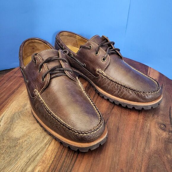 Cole Haan Docksider Deck Shoe Boat Moc Toe Lug Sole Brown Men's 9.5 M - Picture 12 of 13